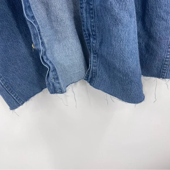 Denim Western Shirt SZ L - Picture 3 of 8